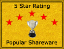 Rated at 5 on PopularShareware.com