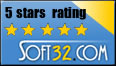 Rated at 5 stars on Soft32.com