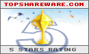 Rated at 5 stars on TopShareware.com